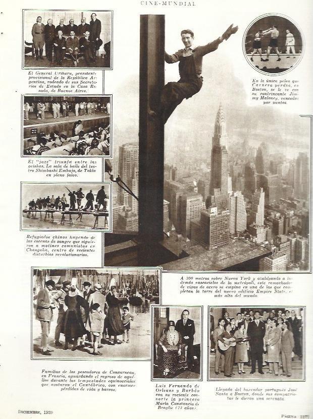 LAMINA 33579: Trabajador en la construccion del Empire State 