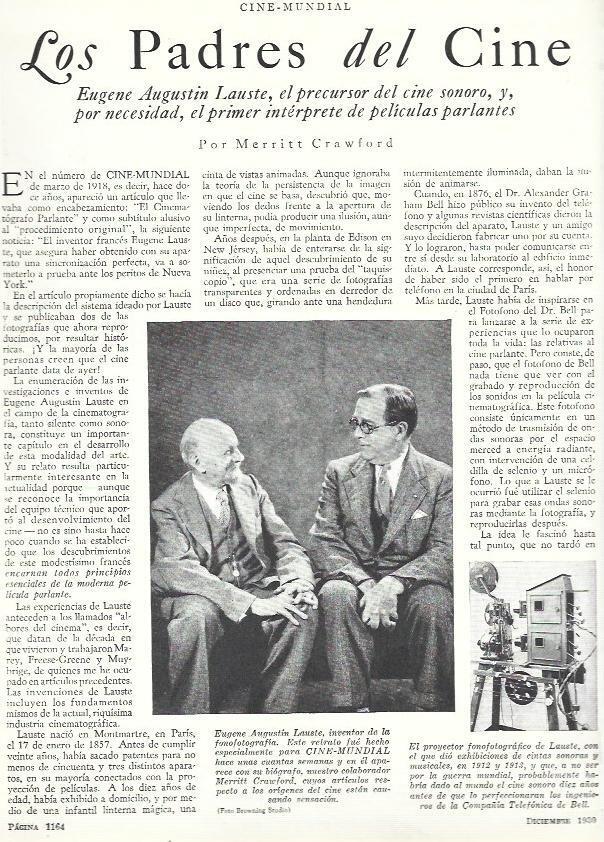 LAMINA 33572: Eugene Augustin Lauste y Merritt Crawford