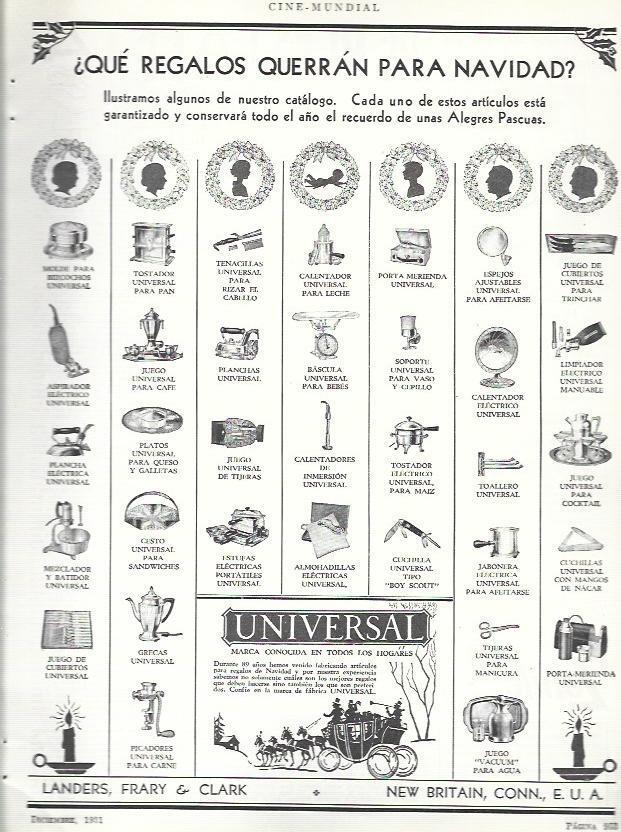 LAMINA 33518: Publicidad de Navidad de la marca Universal