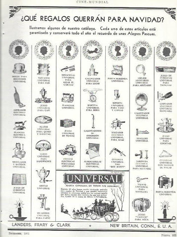 LAMINA 33518: Publicidad de Navidad de la marca Universal