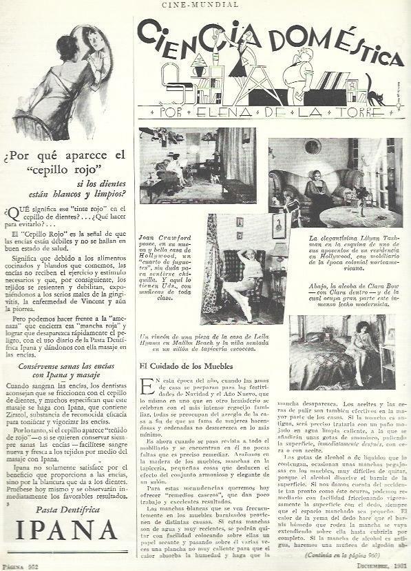 LAMINA 33517: Ciencia domestica por Elena de la Torre y publicidad de Ipana