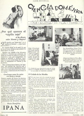LAMINA 33517: Ciencia domestica por Elena de la Torre y publicidad de Ipana