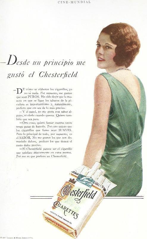 LAMINA 33516: Publicidad de cigarrillos Chesterfield