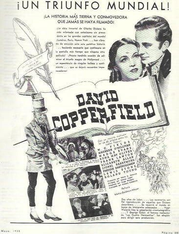 LAMINA 33540: Anuncio de David Copperfield
