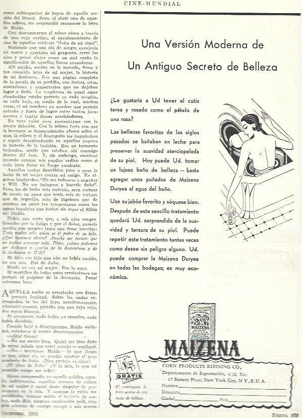 LAMINA 33531: Publicidad de jabon Maizena