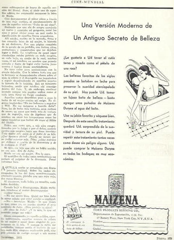 LAMINA 33531: Publicidad de jabon Maizena