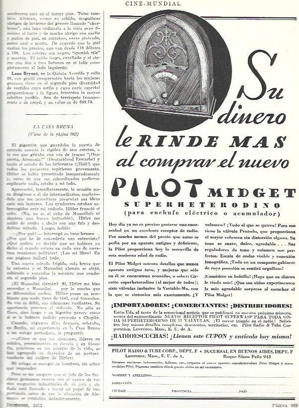 LAMINA 33526: Publicidad de Radio Pilotmidget