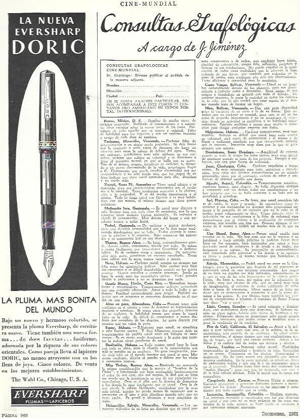 LAMINA 33524: Publicidad de la pluma Eversharp Doric