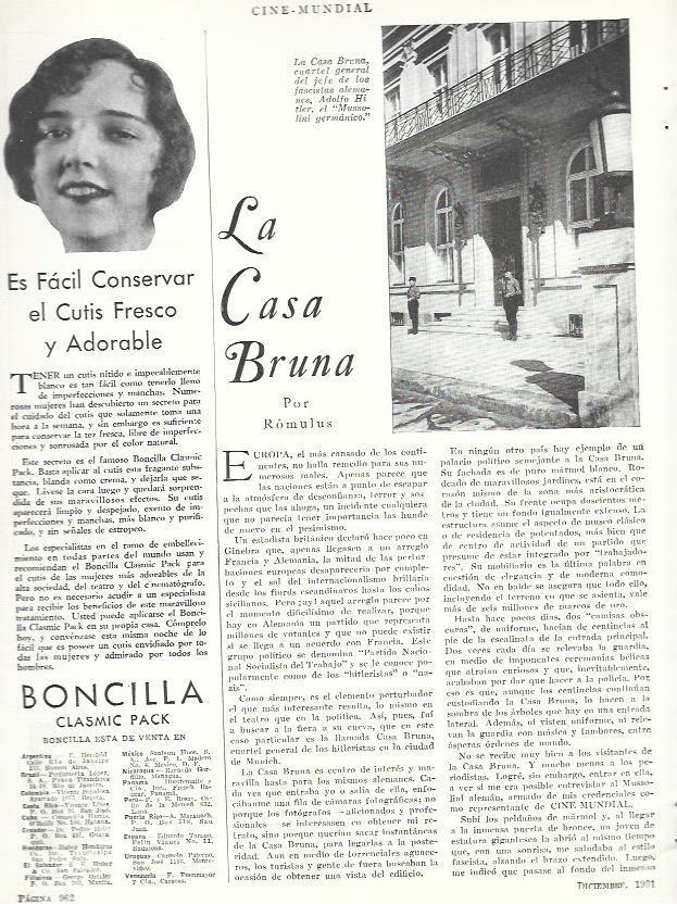 LAMINA 33522: Fachadad de la Casa Bruna en Munich