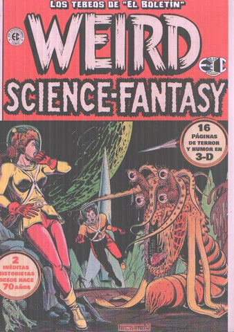 Los Tebeos de El Boletin numero 258: Weird science-fantasy + gafa 3 D 