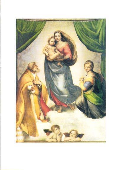 LAMINA V25688: La Madonna Sixtina por Rafael