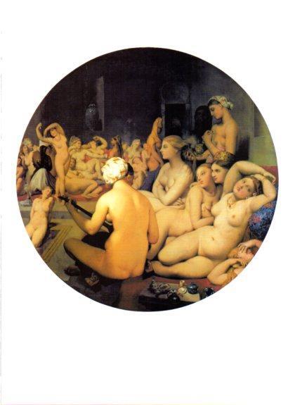 LAMINA V25723: El baño turco por Ingres