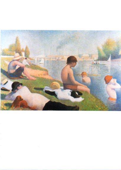 LAMINA V25726: Bañistas en Asnieres por G. Seurat