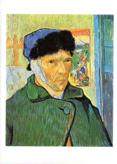 LAMINA V25727: Autorretrato con la oreja cortada por Van Gogh