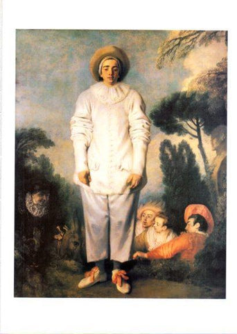 LAMINA V25709: Pierrot por Watteau