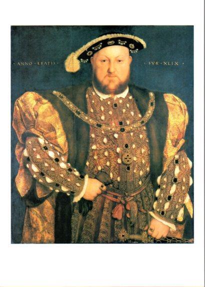 LAMINA V25694: Enrique VIII por Holbein el Joven