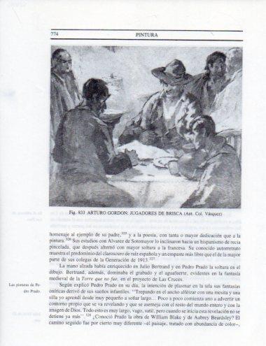 LAMINA V25596: Jugadores de brisca por Arturo Gordon