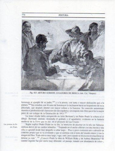 LAMINA V25596: Jugadores de brisca por Arturo Gordon