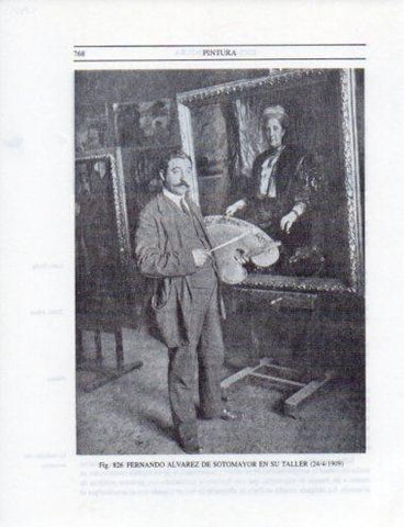 LAMINA V25593: F. Alvarez de Sotomayor en su taller 1909