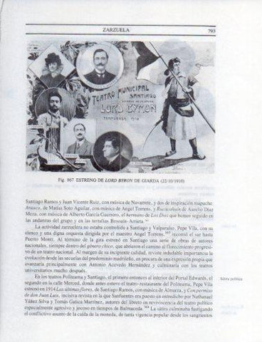 LAMINA V25606: Estreno de Lord Byron de Giarda 1910