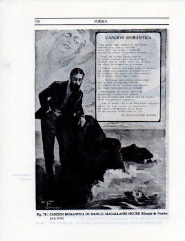 LAMINA V25575: Cancion romantica de M. Magallanes Moure