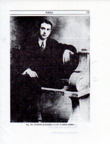 LAMINA V25580: Vicente Huidobro con 19 años