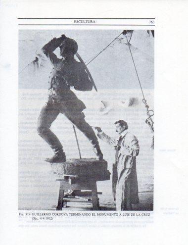 LAMINA V25591: Monumento de Luis de la Cruz por G. Cordova