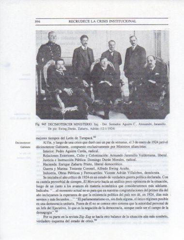 LAMINA V25636: Decimotercer Ministerio enero 1924, Chile