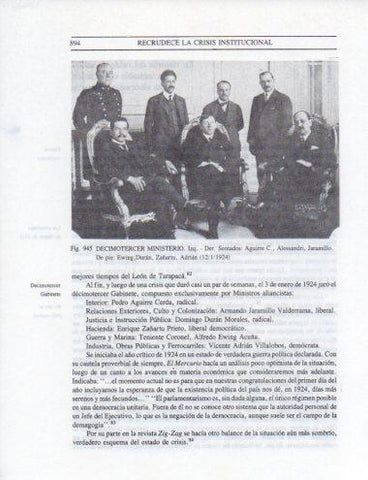 LAMINA V25636: Decimotercer Ministerio enero 1924, Chile