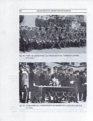 LAMINA V25639: Alessandri en la Escuela Militar, Chile