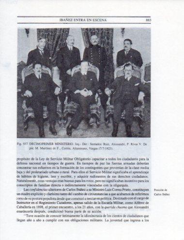 LAMINA V25633: Decimoprimer Ministerio julio 1923, Chile