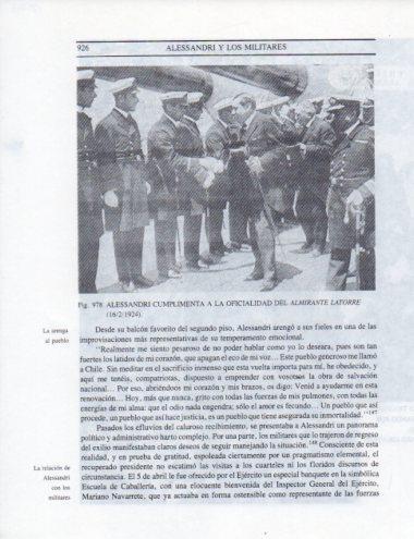 LAMINA V25643: Alessandri cumplimenta la Oficialidad del Almirante Latorre