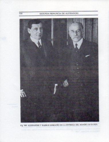 LAMINA V25649: Alessandri y Barros Borgoño