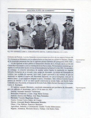 LAMINA V25642: General Lorca, Comandante Grove y Capitan Parada 1925