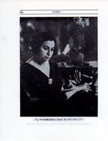 LAMINA V25612: Margarita Xirgu en 1923