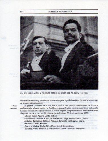 LAMINA V25620: Alessandri y Aguirre Cerda en 1921