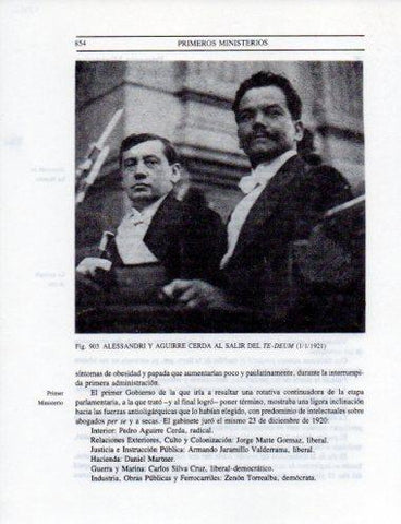 LAMINA V25620: Alessandri y Aguirre Cerda en 1921
