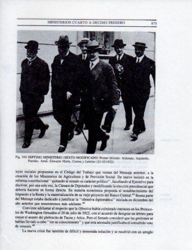 LAMINA V25629: Septimo Ministerio octubre 1922, Chile
