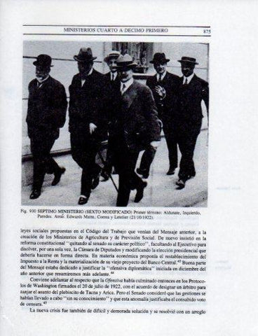 LAMINA V25629: Septimo Ministerio octubre 1922, Chile