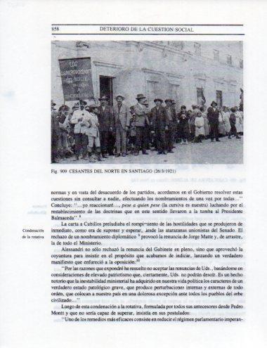 LAMINA V25622: Cesantes del Norte en Santiago 1921