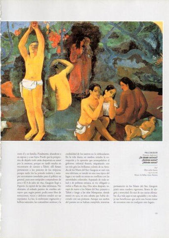 LAMINA V25731: De donde venimos detalle por Gauguin