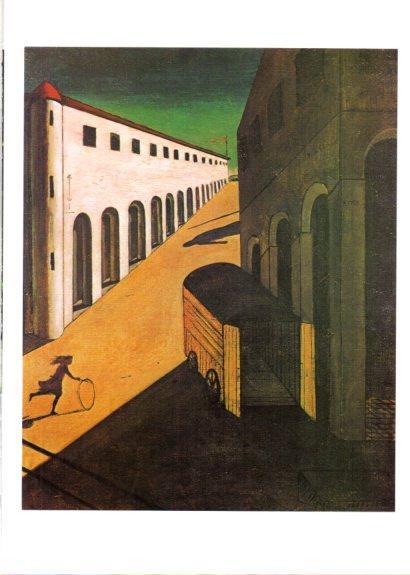 LAMINA V25739: Melancolia y misterio de una calle por De Chirico