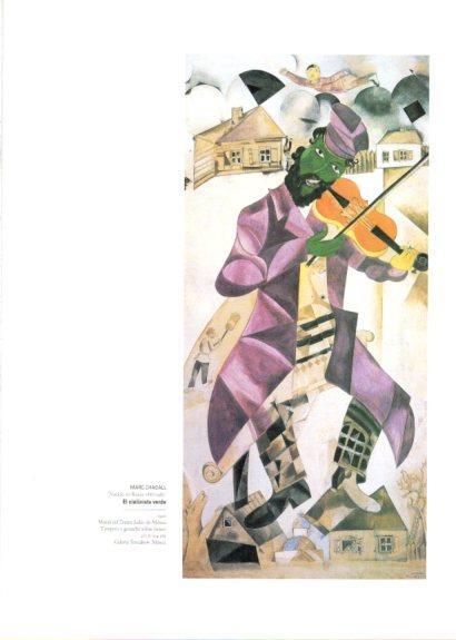LAMINA V25741: El violinista verde por Chagall