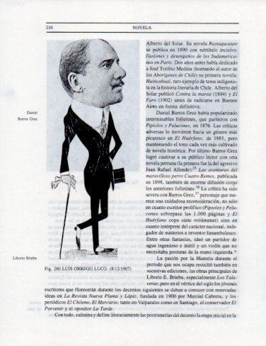 LAMINA V25358: Luis Orrego Luco caricatura 1907
