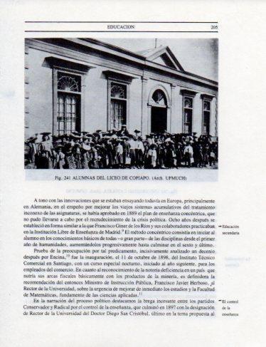 LAMINA V25353: Alumnas del Liceo de Copiapo, Chile