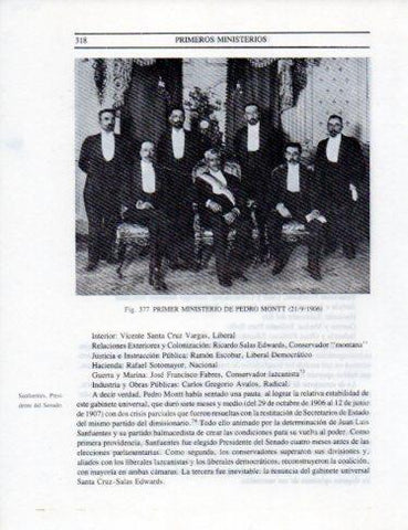 LAMINA V25402: Primer Ministerio de Pedro Montt 