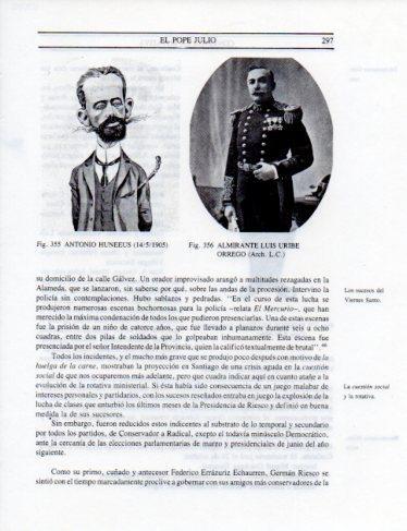 LAMINA V25392: A. Huneeus y Almirante L. Uribe Orrego