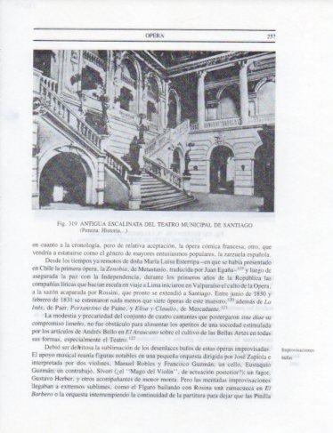 LAMINA V25379: Antigua escalinata del Teatro Municipal de Santiago