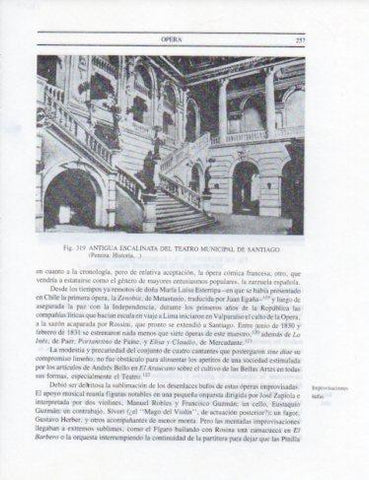LAMINA V25379: Antigua escalinata del Teatro Municipal de Santiago