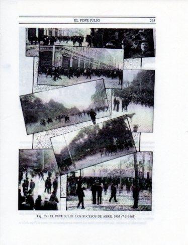 LAMINA V25391: El Pope Julio, los sucesos de abril de 1905